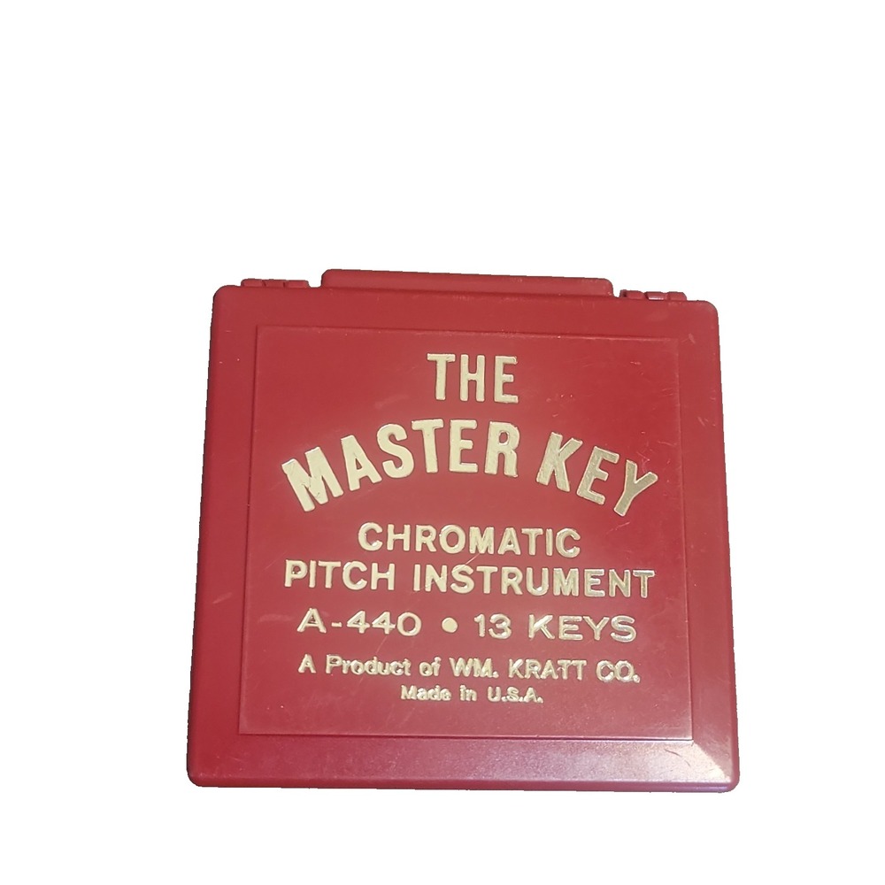 Wm Kratt Master Key MK1-F Chromatic Pitch Pipe 13 Key A440 w/ Case